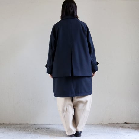 ASEEDONCLOUD アシードンクラウド　Chimney ash wool Seiyakou inverness coat #navy
