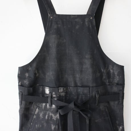 ASEEDONCLOUD アシードンクラウド　Fog forest denim Sankayo apron dress #black