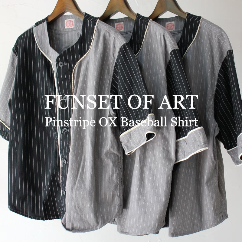 FUNSET OF ART ファンセットオフアート ピンストライプOXベースボール