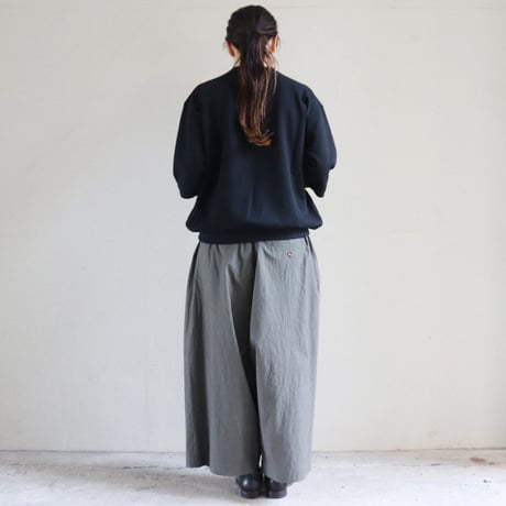 atelier naruse アトリエナルセ　コットンガウチョパンツ　cotton gaucho pants　#キャメル、チャコール　【送料無料】