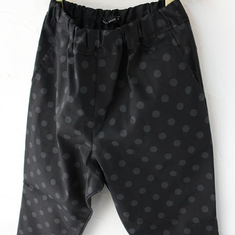 TRAVAIL MANUEL トラバイユマニュアル　ドットチノナローパンツ　#ブラックｘグレー