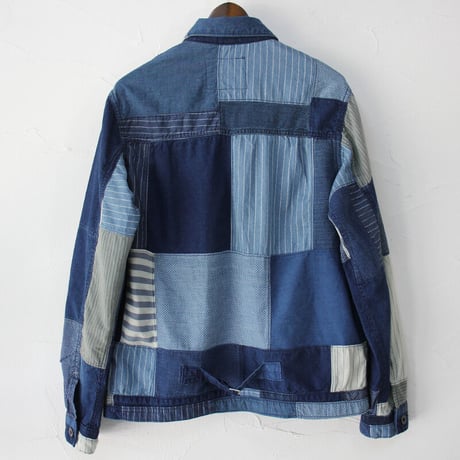 FUNSET OF ART ファンセットオブアート　IDGパッチワークジムジャケット　#インディゴ　【送料無料】