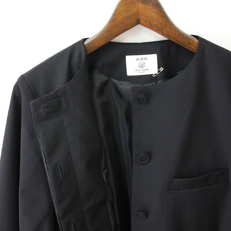 **再入荷** Linenya リネンヤ　ウールジャケット　#ブラック　【送料無料】