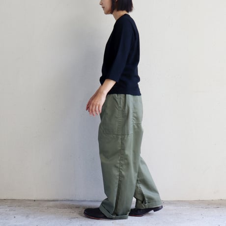 **またまた再々入荷** homspun ホームスパン　高密度ウエポン紐付ギャザーパンツ　【送料無料】