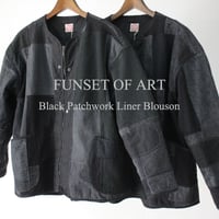 FUNSET OF ART ファンセットオブアート　ブラックパッチワークライナーブルゾン　#ブラック　【送料無料】
