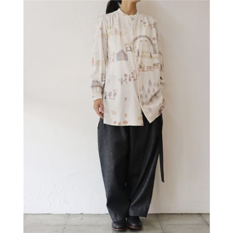 ASEEDONCLOUD アシードンクラウド　Shepherd diary cloth Kigansai shirt #off white 【送料無料】