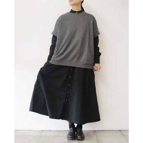 LinenYa リネンヤ　ヤク混ベスト　#チャコール、グレー、オートミール
