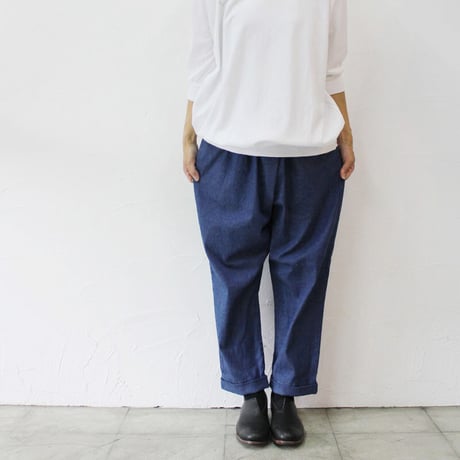 **再入荷** TRAVAIL MANUEL トラバイユマニュアル　10.3ozC/Lストレッチデニムノームパンツ　#LT.INDIGO、INDIGO 【送料無料】