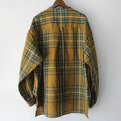 ASEEDONCLOUD アシードンクラウド　Jiyusou check cloth Automata engineer shirts　#キャメル　【送料無料】