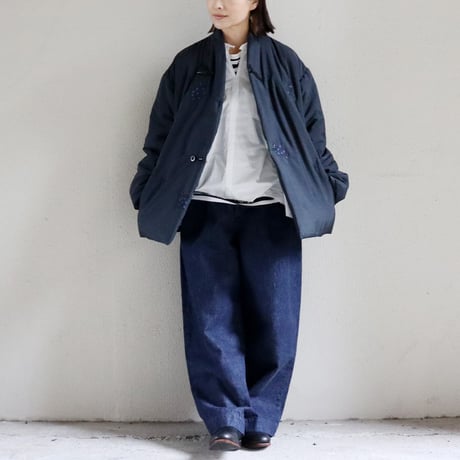 ASEEDONCLOUD アシードンクラウド　Sankayo embroidery quilt jacket #navy