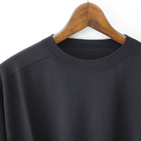**またまたまた再入荷**  LinenYa リネンヤ as it is.　コットンクルーネック7分袖ニット　【送料無料】