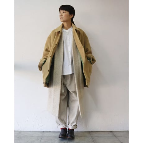 amne アンヌ　MELTON harrington coat　メルトンハリントンコート　#ベージュ　【送料無料】