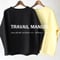 TRAVAIL MANUEL トラバイユマニュアル　コットンダンボールプルオーバー　#ブラック、イエロー