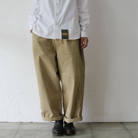 **またまた再入荷** sasanqua by trees サザンカ　US ARMY FATIGUE PANTS ファティーグパンツ　#オリーブ、ベージュ、ブラック　【送料無料】
