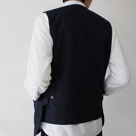 ASEEDONCLOUD　アシードンクラウド　working typewriter cloth seeding vest #indigo　【送料無料】