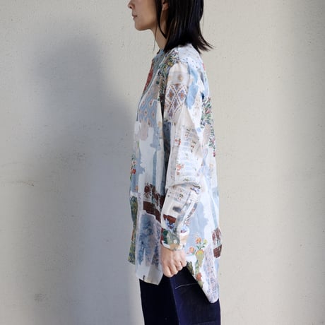 ASEEDONCLOUD アシードンクラウド　Travel memories print Kafusho shirt #マルチ　【送料無料】