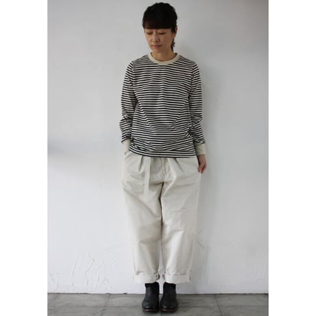amne アンヌ　LINEN KERSEY belted bonito #Sand , Terracotta 【送料無料】