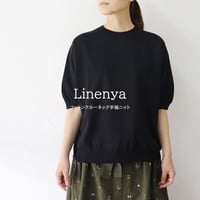 **またまたまた再入荷** LinenYa リネンヤ　as it is.　コットンクルーネック半袖ニット