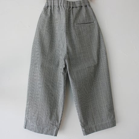 ARTE POVERA アルテポーヴェラ インディゴグレンチェック2タックイージーパンツ　#シロｘインディゴ