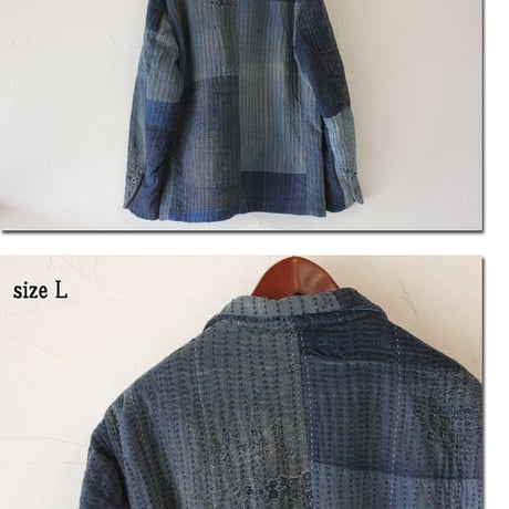 FUNSET OF ART ファンセットオブアート　RANRU刺し子パブロジャケット RANRU"SASHIKO"Poblo JK　＃インディゴ　【送料無料】