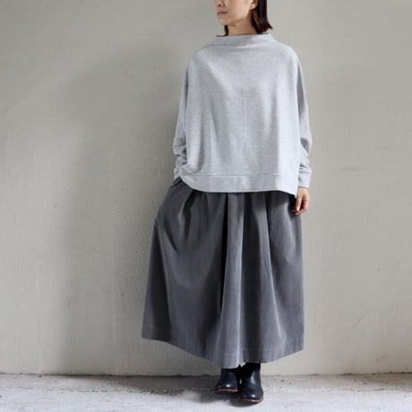 maomade マオメイド　やわらかスウェード裏毛モックワイドプルオーバー　【送料無料】