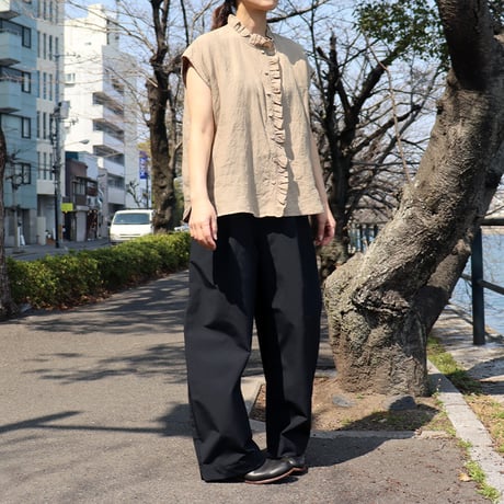 ASEEDONCLOUD アシードンクラウド　HandWerker　ウェザークロスワイドトラウザー　#ブラック