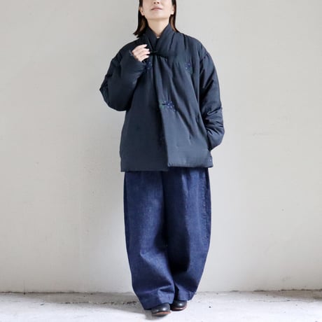 ASEEDONCLOUD アシードンクラウド　Sankayo embroidery quilt jacket #navy