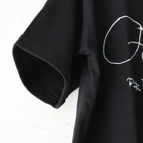 **再入荷**anme アンヌ　Dinner柄半袖Tシャツ　#ブラック