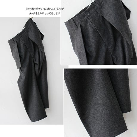 ASEEDONCLOUD アシードンクラウド Wedding Loden Spriggan Trousers #Dark Grey【送料無料】
