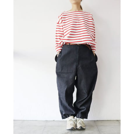 FUNSET OF ART ファンセットオブアート　綿麻デニムバルーンパンツ　#インディゴ　【送料無料】