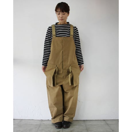 ASEEDONCLOUD アシードンクラウド　Oiled sail cotton Shared work wader　#camel　【送料無料】