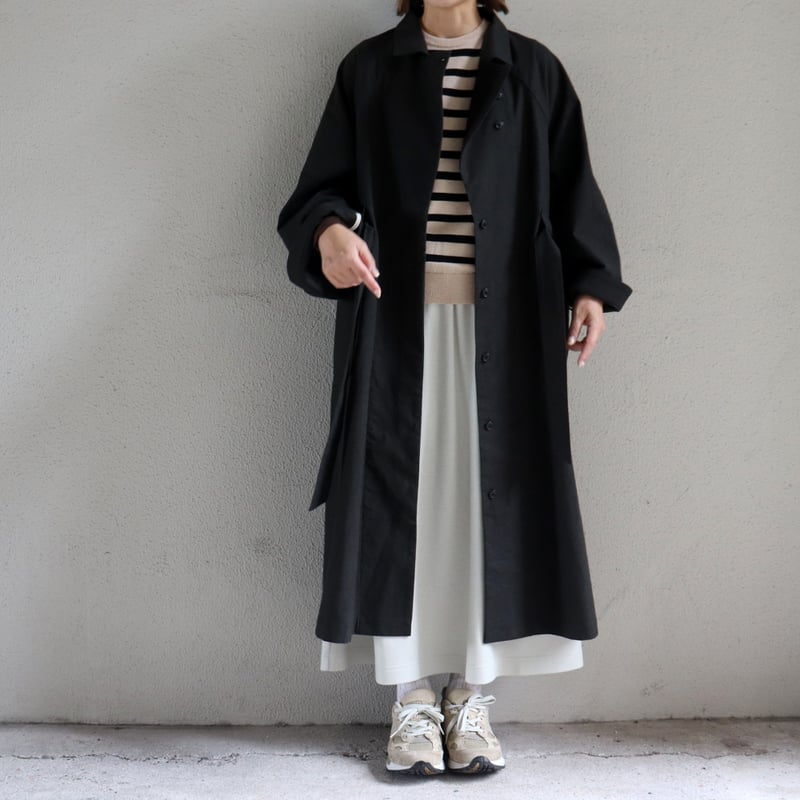 MAGALI マガリ コットンリネンアンティークキャンバストレンチコート