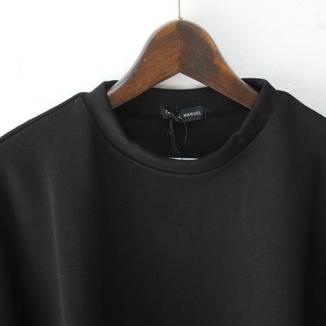 TRAVAIL MANUEL トラバイユマニュアル コットンリブニットスリットプルオーバー