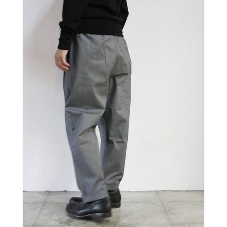 **ライトブラウン再入荷**TRAVAIL MANUEL トラバイユマニュアル　グレンチェックノームパンツ　♯グレー、ライトブラウン　【送料無料】