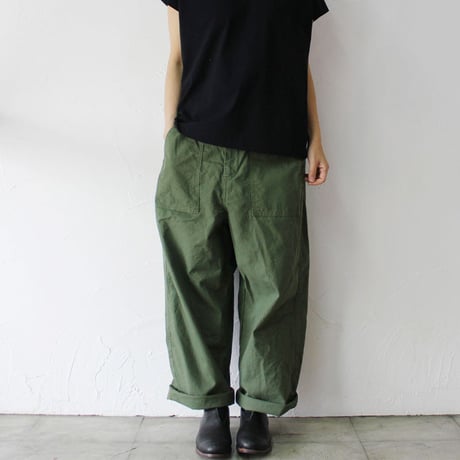 **またまた再入荷** sasanqua by trees サザンカ　US ARMY FATIGUE PANTS ファティーグパンツ　#オリーブ、ベージュ、ブラック　【送料無料】