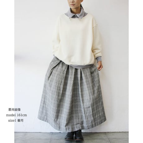 amne アンヌ　FRENCH TERRY zip turtle　フレンチテリージップタートル　#natural