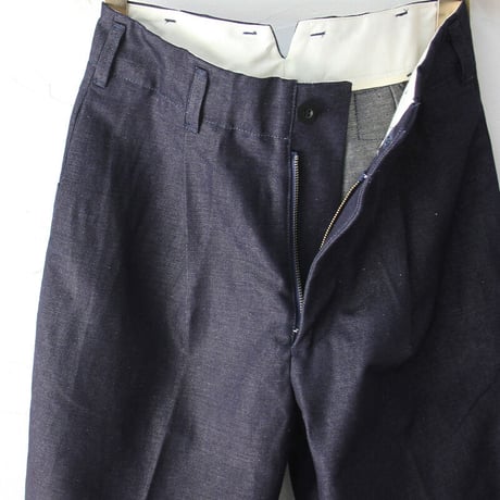 ASEEDONCLOUD アシードンクラウド HandWerker Slacks 綿麻デニムスラックス　#インディゴ
