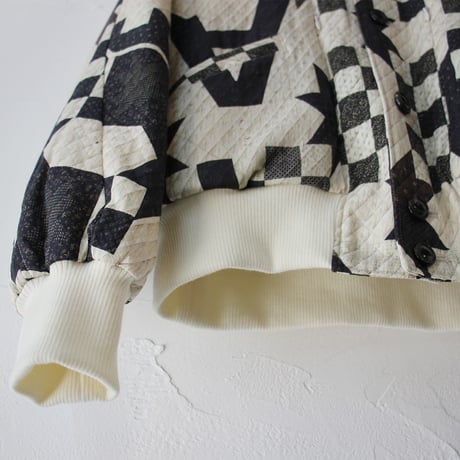 ASEEDONCLOUD アシードンクラウド　Map quilt print P.E Blouson #off white 【送料無料】