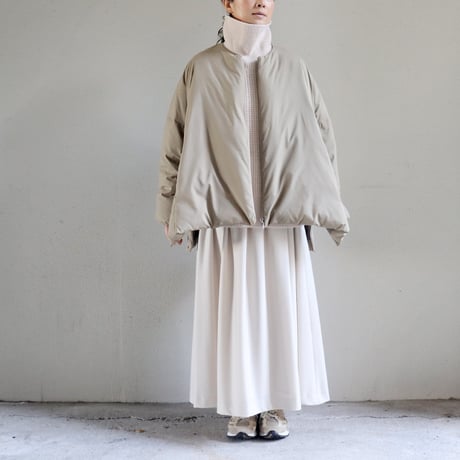 miffew ミフュー no coller over down jacket ノーカラーオーバーダウンジャケット　#black , beige , ecru