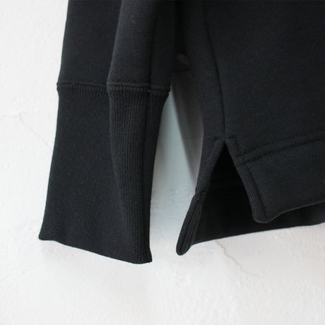 atelier naruse アトリエナルセ fleece cotton pullover 裏毛コットンプルオーバー　#ブラック