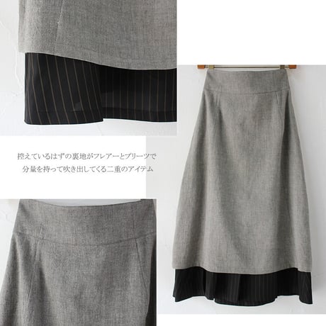 SUSURI ススリ　クーシュスカート　#grey 【送料無料】