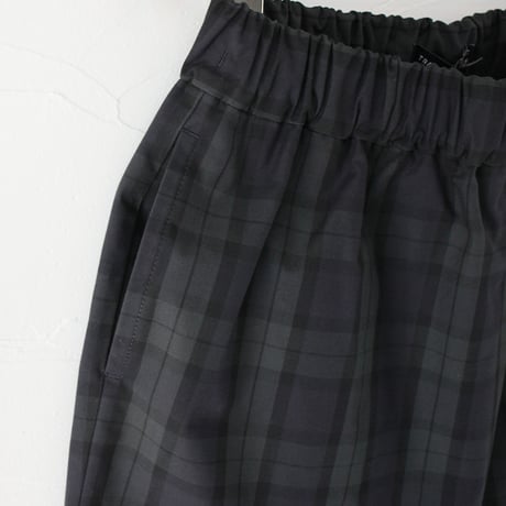 TRAVAIL MANUEL トラバイユマニュアル　T/Cチェックノームパンツ　#ブラックウォッチ