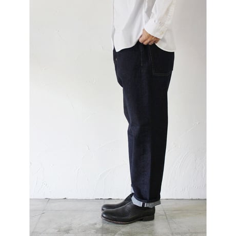 TRAVAIL MANUEL トラバイユマニュアル　セルビッチデニム5P パンツ　♯インディゴ、ホワイト、ライトグレー　【送料無料】