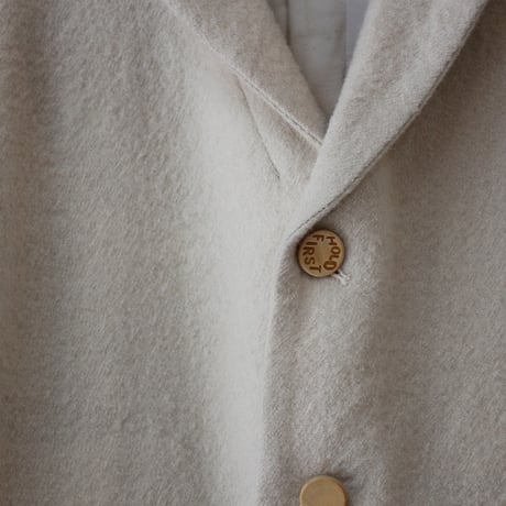 ASEEDONCLOUD アシードンクラウド　Foggy wool Sankayo jacket #off white 【送料無料】