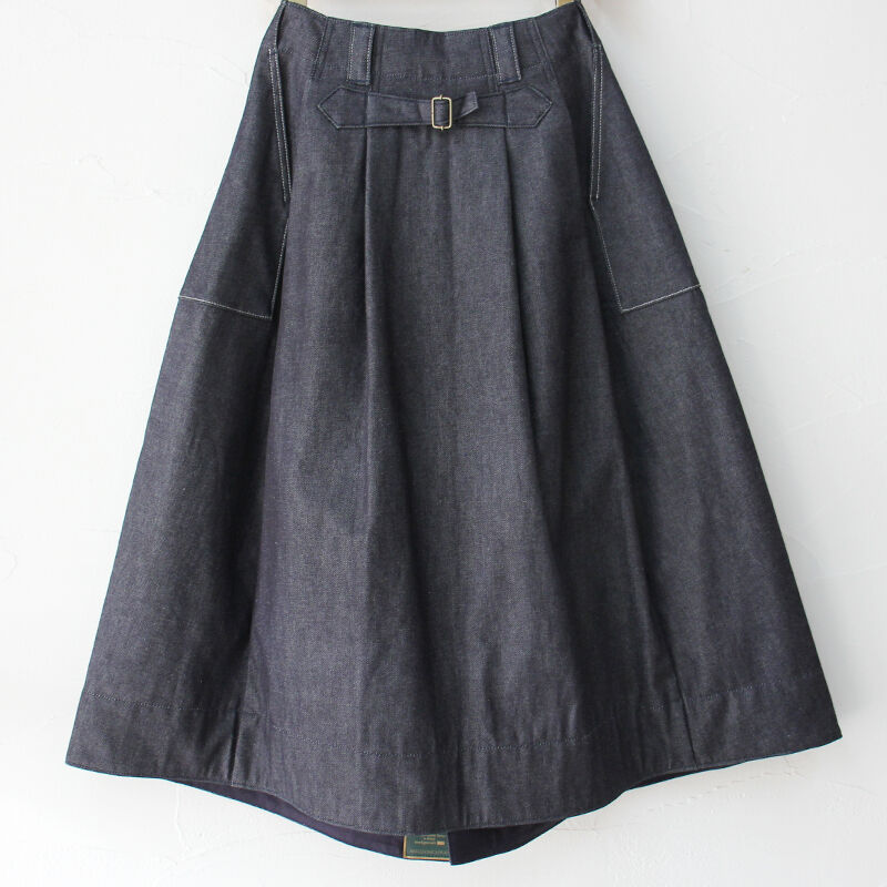 美品 アシードンクラウド ゴブラン生地/ツイード エプロンスカート 日本製 オーダーメイド/受注生産】ゴブラン織りスカート（KOJI TOYODA