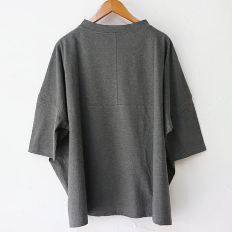 **またまた再入荷** Linenya リネンヤ　コットン天竺7分袖Tシャツ　＃レッド、チャコール、ブラック