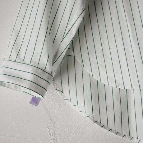 atelier naruse アトリエナルセ　コットンピンストライプビッグシルエットシャツ　cotton pinstripe big silhouette shirt