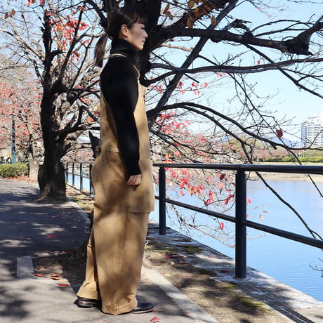 ASEEDONCLOUD アシードンクラウド　Oiled sail cotton Shared work wader　#camel　【送料無料】