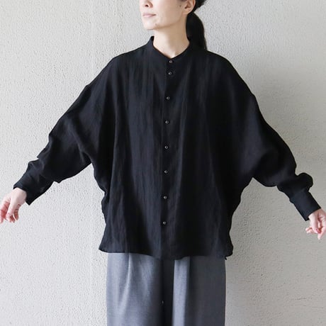 SUSURI ススリ　ハルシャツ　＃off white , black　【送料無料】