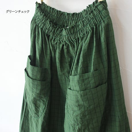 **再入荷** homspun ホームスパン　C/Lチェック＆ストライプスカート　【送料無料】